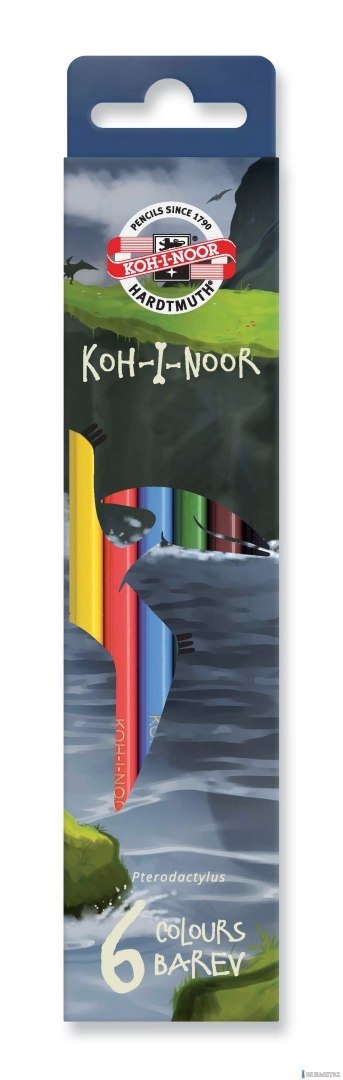 Kredki 3591 6 kol. DINO KOH I NOOR (X) Kredki 3591 6 kol. DINO KOH I NOOR (X)