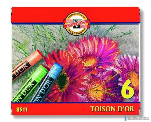Kredki pastele suche 6kol. 8511 KOH I NOOR Kredki pastele suche 6kol. 8511 KOH I NOOR