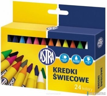 Kredki świecowe 24 kolory ASTRA, 316118006 Kredki świecowe 24 kolory ASTRA, 316118006