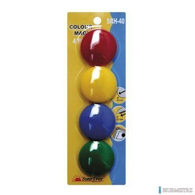 Magnesy ARGO kolorowe WF-40 opakowanie 4sztuki SRH-40 Magnesy ARGO kolorowe WF-40 opakowanie 4sztuki SRH-40