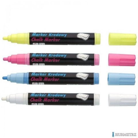 Marker kredowy, końcówka okrągła 4,5mm, 8g tuszu pomarańczowy TO-292 Toma Marker kredowy, końcówka okrągła 4,5mm, 8g tuszu pomarańczowy TO-292 Toma