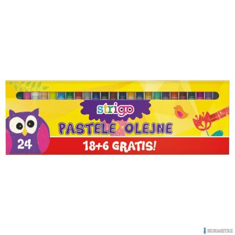 Pastele olejne 24 kolorów STRIGO SSC028 Pastele olejne 24 kolorów STRIGO SSC028