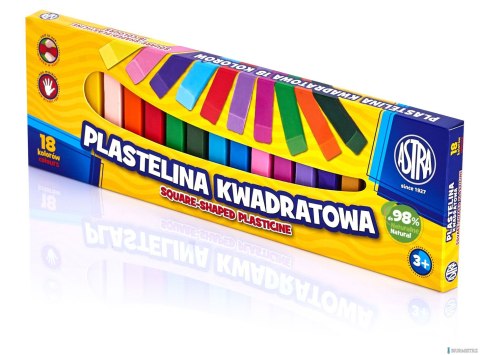 Plastelina Astra kwadratowa 18 kolorów, 83814904 Plastelina Astra kwadratowa 18 kolorów, 83814904