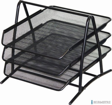 Półka na dokumenty DOTTS A4 (3) siatka czarna 350x297x275mm Półka na dokumenty DOTTS A4 (3) siatka czarna 350x297x275mm