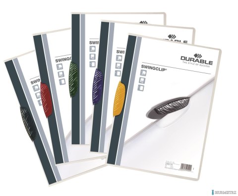 SWINGCLIP, skoroszyt zaciskowy A4, 1-30 karte k Mix kolorów 226000 DURABLE SWINGCLIP, skoroszyt zaciskowy A4, 1-30 karte k Mix kolorów 226000 DURABLE