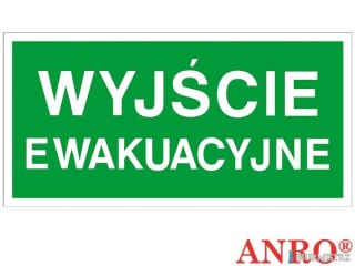 Tabliczka Wyjście Ewakuacyjne 200x400 Z-2e PT ANRO