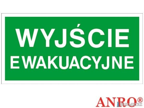 Tabliczka Wyjście Ewakuacyjne 200x400 Z-2e PT ANRO Tabliczka Wyjście Ewakuacyjne 200x400 Z-2e PT ANRO