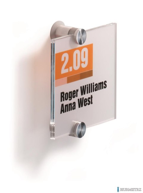 Tabliczka informacyjna przydrzwiowa 105*105mm CRISTAL SIGN przezroczysta 482019 DURABLE Tabliczka informacyjna przydrzwiowa 105*105mm CRISTAL SIGN przezroczysta 482019 DURABLE