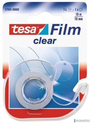 Taśma biurowa TESAfilm Clear 10m X19mm +Dyspenser 57935-00000-01 TS Taśma biurowa TESAfilm Clear 10m X19mm +Dyspenser 57935-00000-01 TS