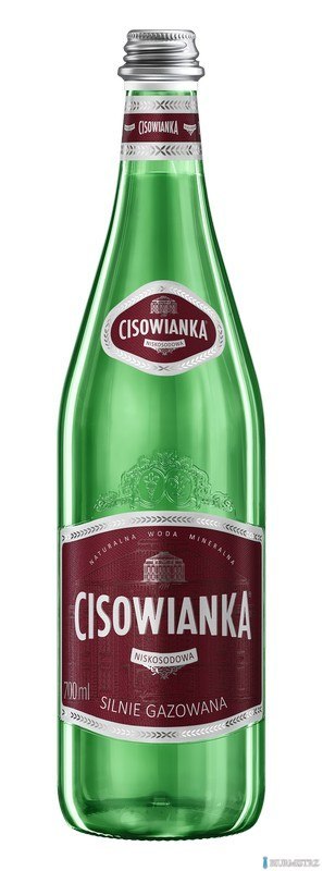 Woda CISOWIANKA 0.7l Silny gaz szkło karton 12 szt