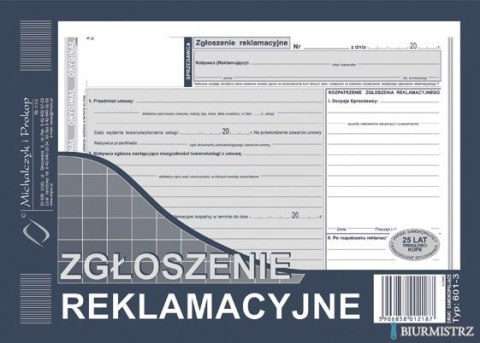601-3 ZR A5 Zgłoszenie reklama (2k)MICHALCZYK I PROKOP 601-3 ZR A5 Zgłoszenie reklama (2k)MICHALCZYK I PROKOP