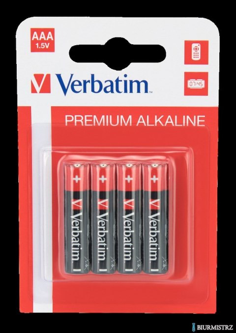 Baterie VERBATIM ALKALICZNE LR03 AAA BLISTER 4szt. 49920 Baterie VERBATIM ALKALICZNE LR03 AAA BLISTER 4szt. 49920