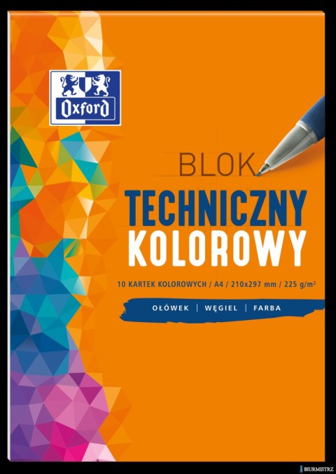 Blok techniczny OXFORD A4 10k 225G kolor 400093230 Blok techniczny OXFORD A4 10k 225G kolor 400093230