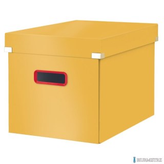 Duże pudełko do przechowywania Leitz Click & Store Cosy, w kształcie sześcianu Ciepły żółty 53470019