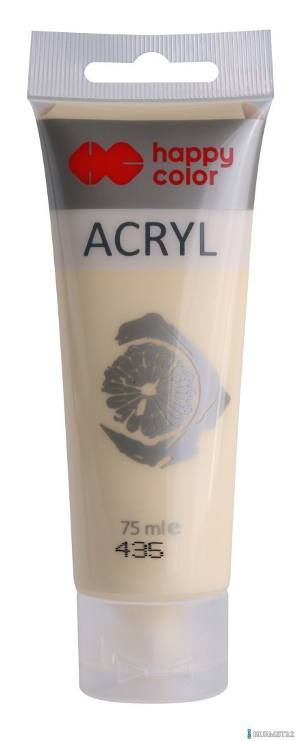 Farba akrylowa 75ml, kość słoniowa, Happy Color HA 7370 0075-435 Farba akrylowa 75ml, kość słoniowa, Happy Color HA 7370 0075-435