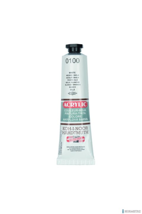 Farba akrylowa ACRYLIC 40ml biała 162711 KOH-I-NOOR Farba akrylowa ACRYLIC 40ml biała 162711 KOH-I-NOOR
