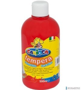 Farba tempera 500 ml, czerwona CARIOCA 170-2359 Farba tempera 500 ml, czerwona CARIOCA 170-2359
