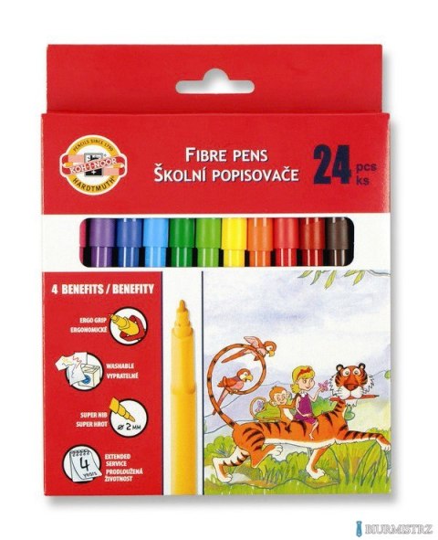 Flamastry 24kol 771002BD08 KOH-I-NOOR 2034 Flamastry 24kol 771002BD08 KOH-I-NOOR 2034