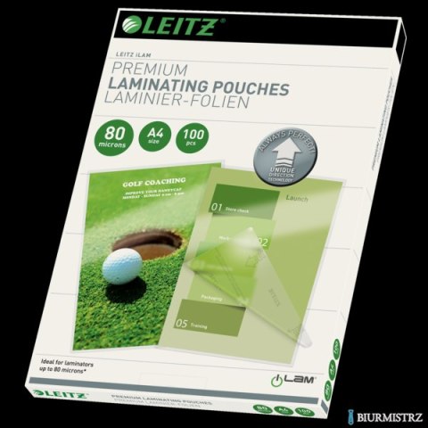 Folia do laminacji Leitz UDT A4 80 mic., 100 szt., 74780000 Folia do laminacji Leitz UDT A4 80 mic., 100 szt., 74780000