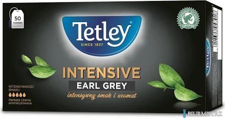Herbata TETLEY INTENSIVE EARL GREY czarna 50 saszetek z zawieszką Herbata TETLEY INTENSIVE EARL GREY czarna 50 saszetek z zawieszką