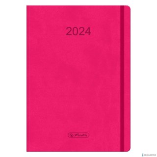Kalendarz Tygodniowy A5 Flex Różowy 2024 9588377 Herlitz
