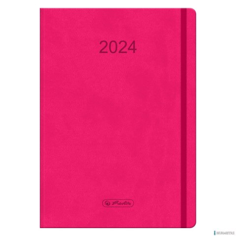 Kalendarz Tygodniowy A5 Flex Różowy 2024 9588377 Herlitz Kalendarz Tygodniowy A5 Flex Różowy 2024 9588377 Herlitz