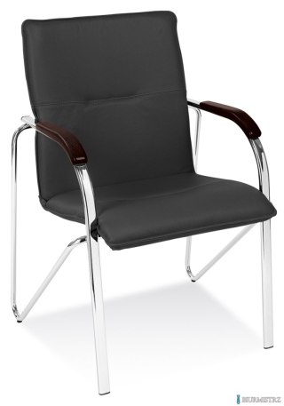 Krzesło SAMBA Chrome czarne, drewno wenge NowyStyl