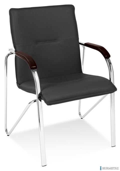 Krzesło SAMBA Chrome czarne, drewno wenge NowyStyl Krzesło SAMBA Chrome czarne, drewno wenge NowyStyl