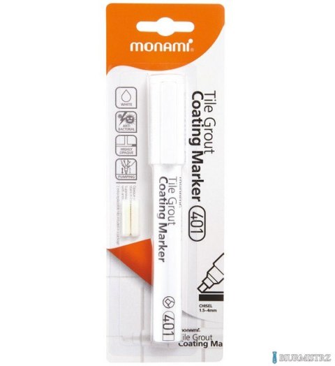Marker do fug Tile Grout Coating 401 biały MONAMI 160-2475 Marker do fug Tile Grout Coating 401 biały MONAMI 160-2475