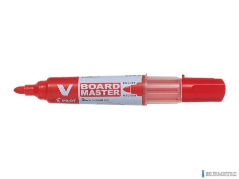 Marker suchościeralny V BOARD MASTER czerwony PIWBMA-VBM-M-R-BG PILOT Marker suchościeralny V BOARD MASTER czerwony PIWBMA-VBM-M-R-BG PILOT