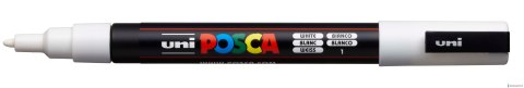 Marker z tuszem pigmentowym PC-3M biały POSCA UNPC3M/DBI Marker z tuszem pigmentowym PC-3M biały POSCA UNPC3M/DBI