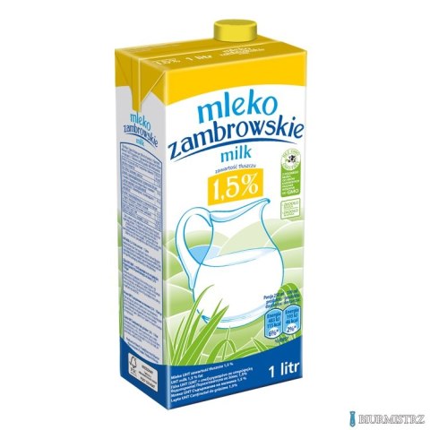 Mleko ZAMBROWSKIE UHT 1.5% 1l Mleko ZAMBROWSKIE UHT 1.5% 1l