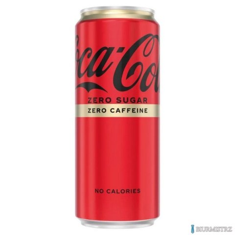 Napój COCA COLA ZERO bez kofeiny 0.33L PUSZKA Napój COCA COLA ZERO bez kofeiny 0.33L PUSZKA