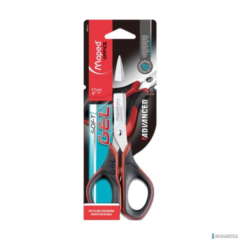 Nożyczki ADVANCED GEL 17cm symetryczne MAPED 496210 Nożyczki ADVANCED GEL 17cm symetryczne MAPED 496210