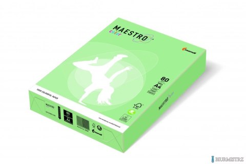 Papier xero MAESTRO COLOR A4 80g MG28 seledyn, średni zielony Papier xero MAESTRO COLOR A4 80g MG28 seledyn, średni zielony