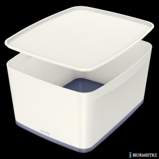 Pojemnik MyBOX duży z pokrywką biało-szary LEITZ 52161001