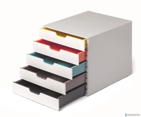 Pojemnik VARICOLOR z 5 kolorowymi szufladkami DURABLE 762527 Pojemnik VARICOLOR z 5 kolorowymi szufladkami DURABLE 762527
