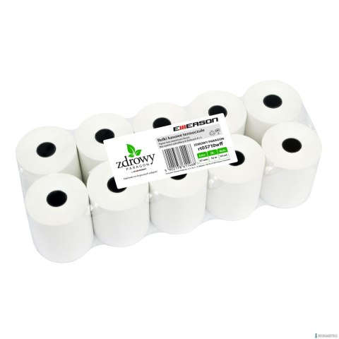 Rolki termiczne 57x10m 10szt. EMERSON rt05710wff zdrowy paragon Rolki termiczne 57x10m 10szt. EMERSON rt05710wff zdrowy paragon