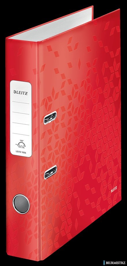 Segregator z mech. WOW Leitz 180°, A4/50mm, czerwony 10060026 Segregator z mech. WOW Leitz 180°, A4/50mm, czerwony 10060026