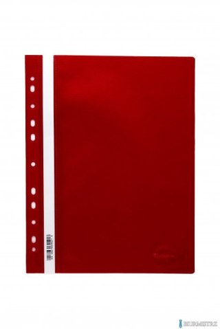Skoroszyt wpinany PP DOTTS (20) czerwony wzmocniony polipropyle SPP-DOT-02-01