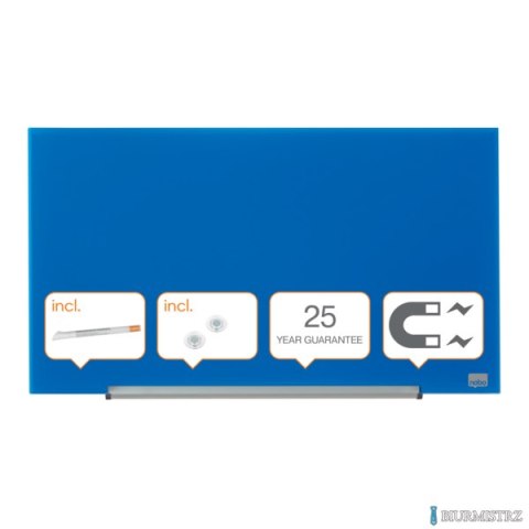 Szklana tablica Nobo Impression Pro 680x380mm, niebieska Szklana tablica Nobo Impression Pro 680x380mm, niebieska