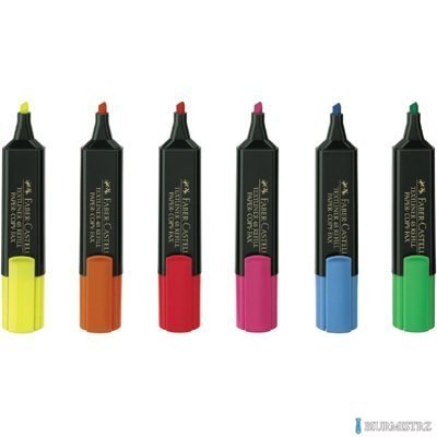 Zakreślacz TEXTLINER 48, 6 kolorów, etui, FABER-CASTELL 154806 FC Zakreślacz TEXTLINER 48, 6 kolorów, etui, FABER-CASTELL 154806 FC