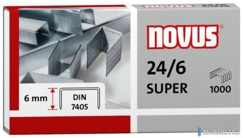 Zszywki 24/6 DIN SUPER 1000sztuk NOVUS 040-0026 Zszywki 24/6 DIN SUPER 1000sztuk NOVUS 040-0026