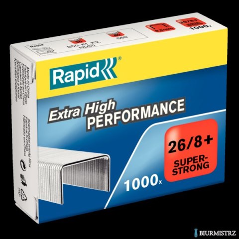 Zszywki Rapid Super Strong 26/8+ 1M 1000 szt. 24861600 Zszywki Rapid Super Strong 26/8+ 1M 1000 szt. 24861600