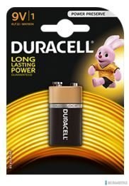 Bateria Basic 9V K1 DURACELL 4520117 6LR61 Bateria Basic 9V K1 DURACELL 4520117 6LR61