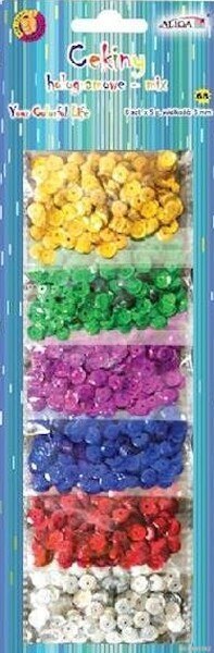 Cekiny ozdobne hologramowe i pastelowe 10g ALIGA Cekiny ozdobne hologramowe i pastelowe 10g ALIGA
