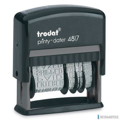 Datownik 4817 PRINTY POLN./ISO z hasłami czcionka 3.8mm samotusz. TRODAT Datownik 4817 PRINTY POLN./ISO z hasłami czcionka 3.8mm samotusz. TRODAT