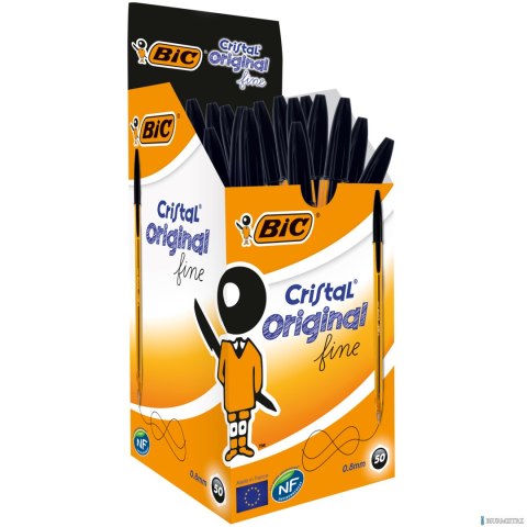 Długopis BIC Cristal Original Fine czarny, 872731 Długopis BIC Cristal Original Fine czarny, 872731