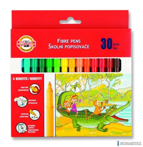 Flamastry 30kol.771002/CJ08 w kartoniku KOH-I-NOOR Flamastry 30kol.771002/CJ08 w kartoniku KOH-I-NOOR
