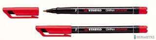 Foliopis STABILO OHPen niezmywalny 0.7mm czerwony 842/40